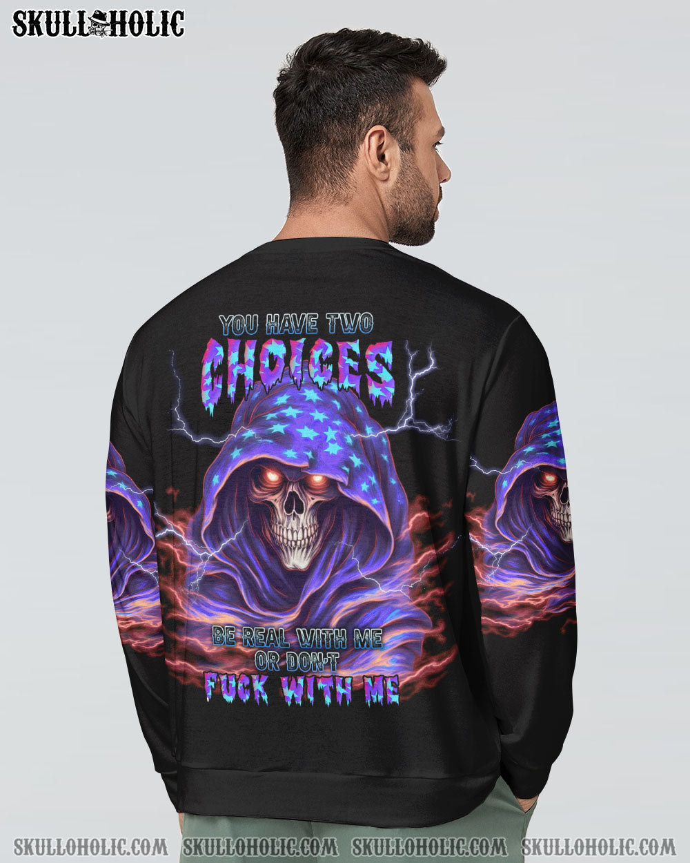 YOU HAVE TWO CHOICES SKULL REAPER ALL OVER PRINT - TLNT1105231