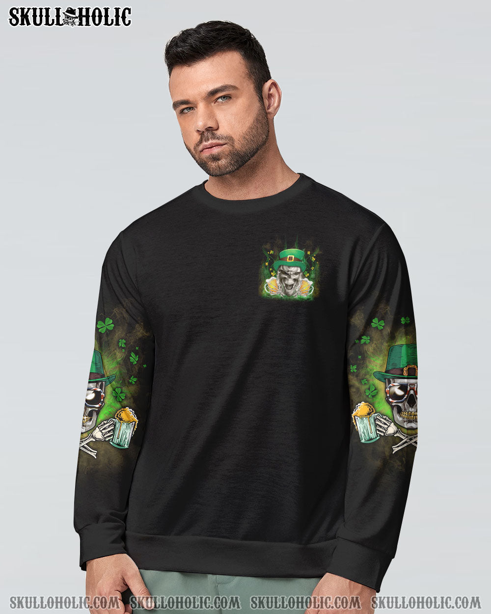 ST. PATRICK'S DAY BEER SKULL ALL OVER PRINT - YHLN3101231