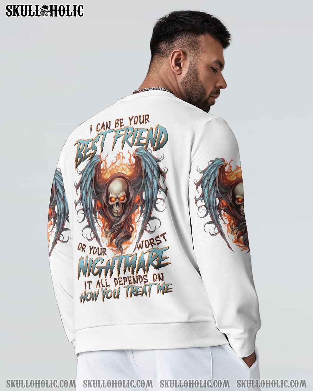 I CAN BE YOUR BEST FRIEND SKULL WINGS ALL OVER PRINT - TLTR1805232