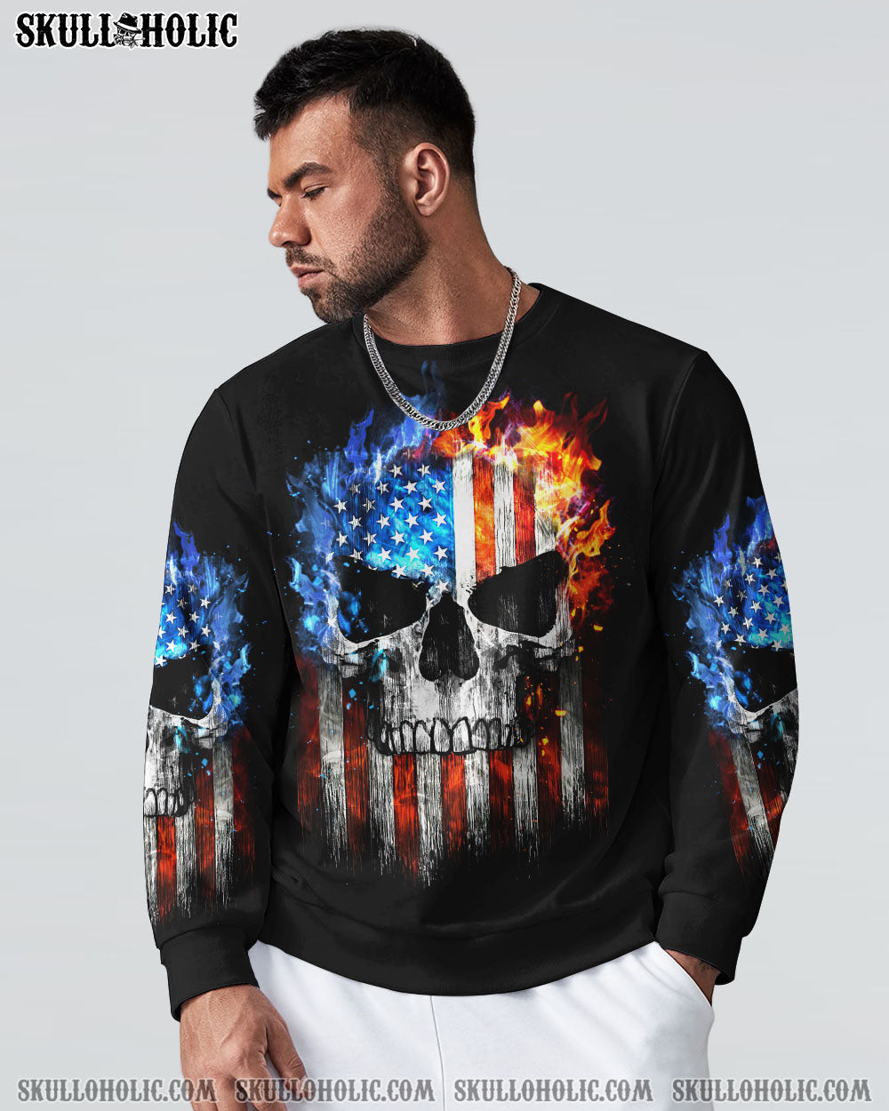 I HAVE THREE SIDES SKULL FLAG ALL OVER PRINT - TLTW1704234