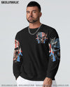 AMERICA LIVE IT LOVE IT OR GET THE HELL OUT SKULL ALL OVER PRINT - YHHN0903232
