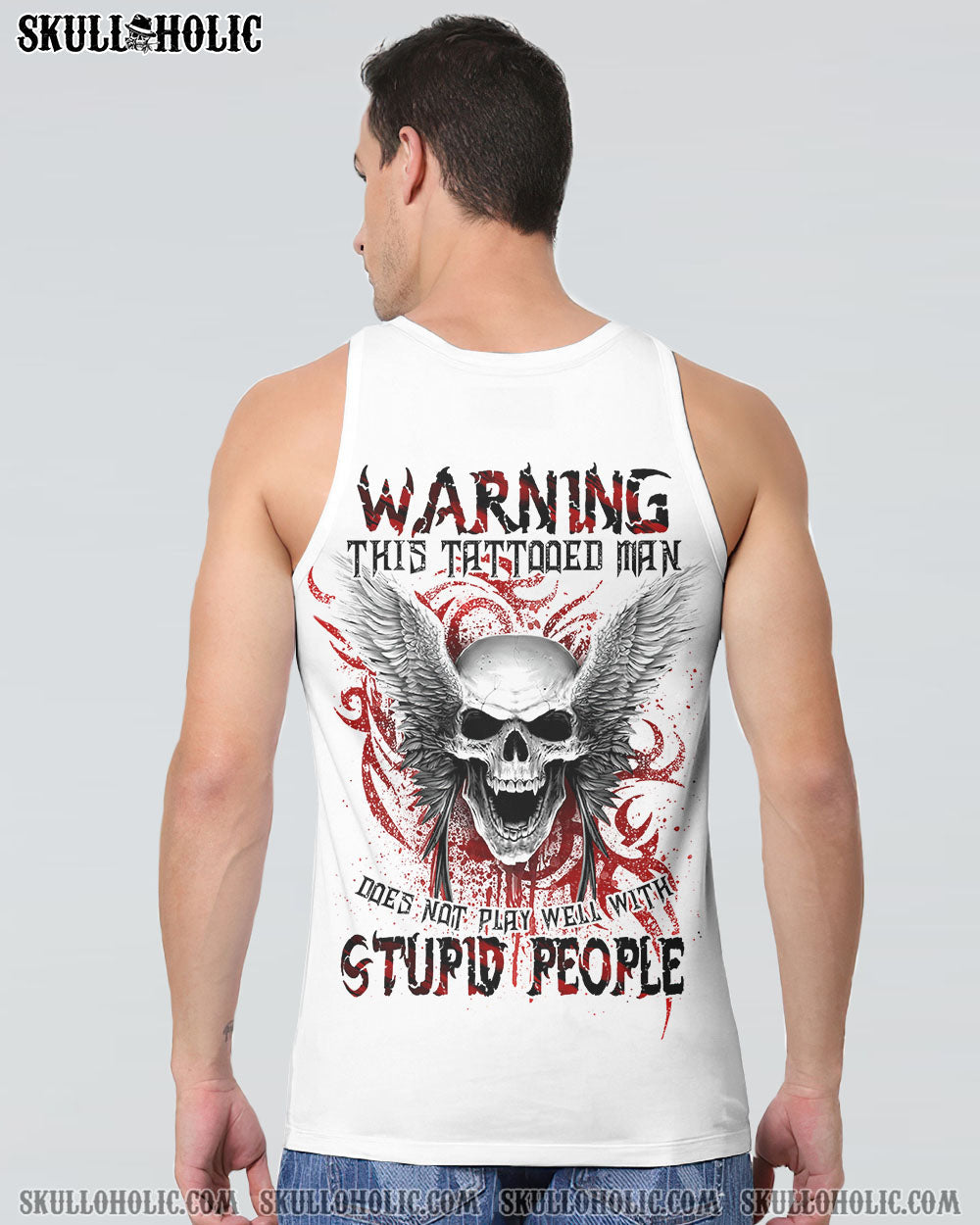 WARNING THIS TATTOOED MAN SKULL ALL OVER PRINT - TLTW2604232