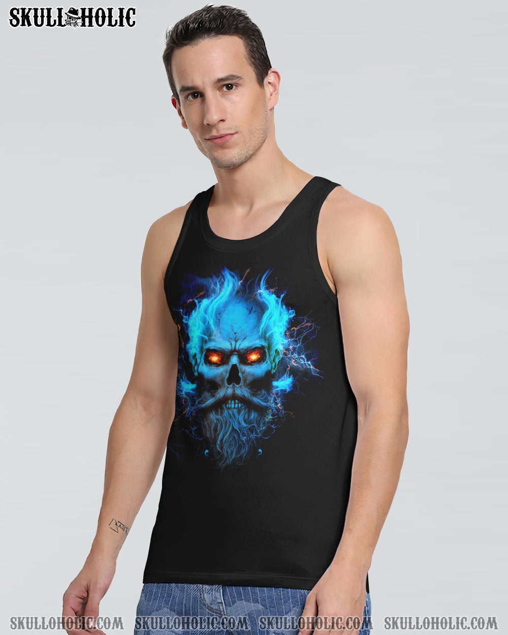 I NEVER DREAMED THAT ONE DAY GRUMPY OLD MAN SKULL ALL OVER PRINT - TLTW0704234