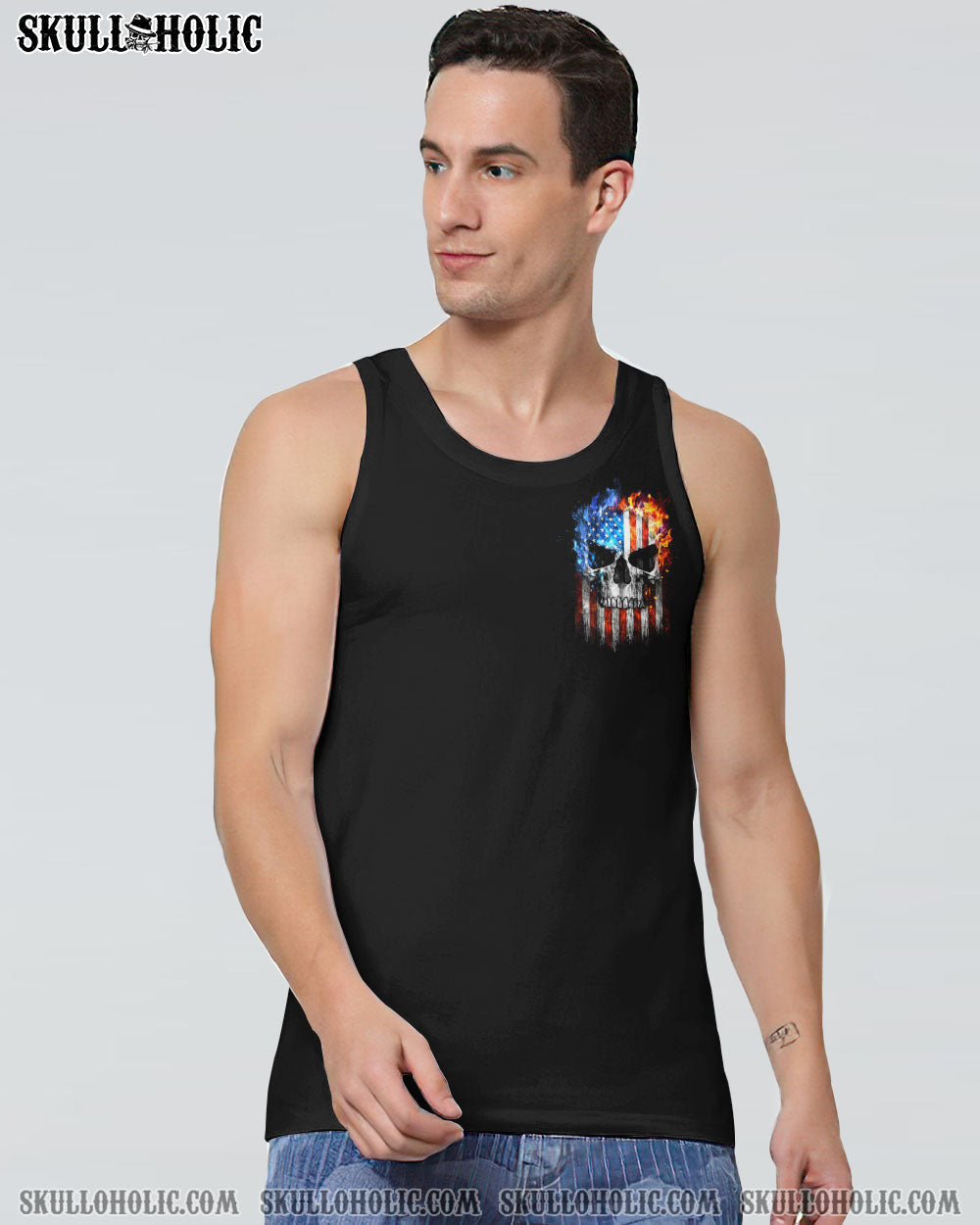 WHEN YOU COME FOR MY G SKULL FLAG ALL OVER PRINT - TLTW1505233