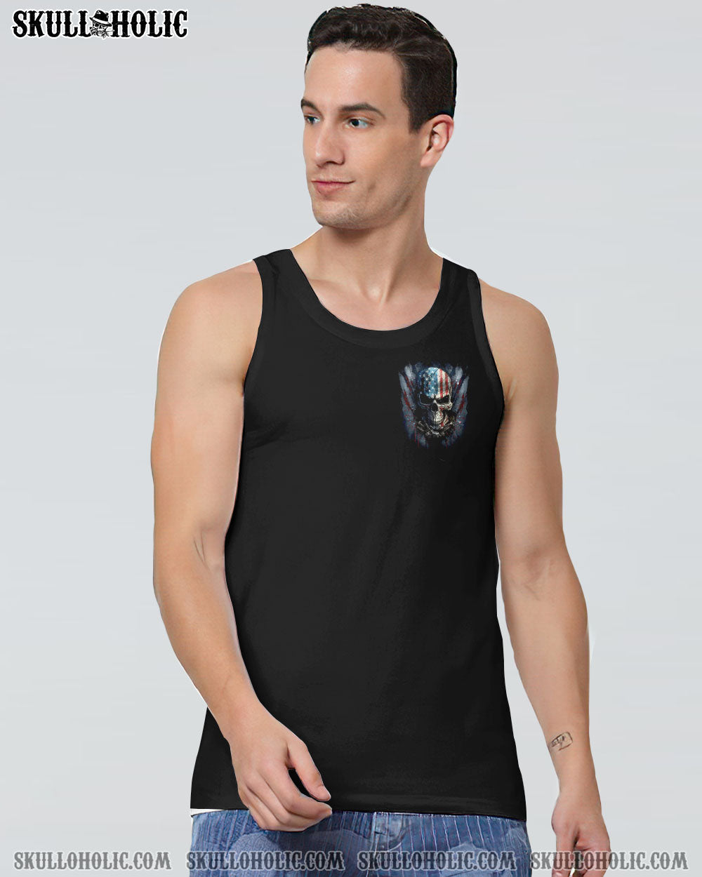 LIVE FREE OR DIE SKULL FLAG ALL OVER PRINT - TLTR1205231