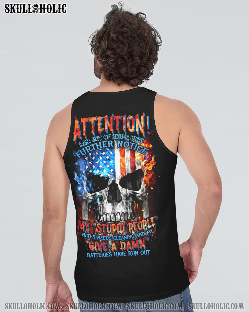 ATTENTION I AM OUT OF ORDER SKULL FLAG ALL OVER PRINT - TLTW2704233
