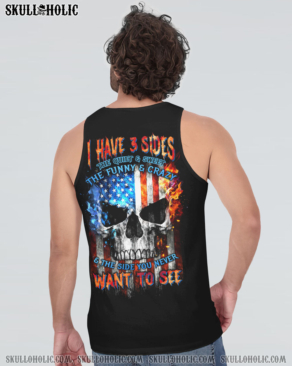 I HAVE THREE SIDES SKULL FLAG ALL OVER PRINT - TLTW1704234