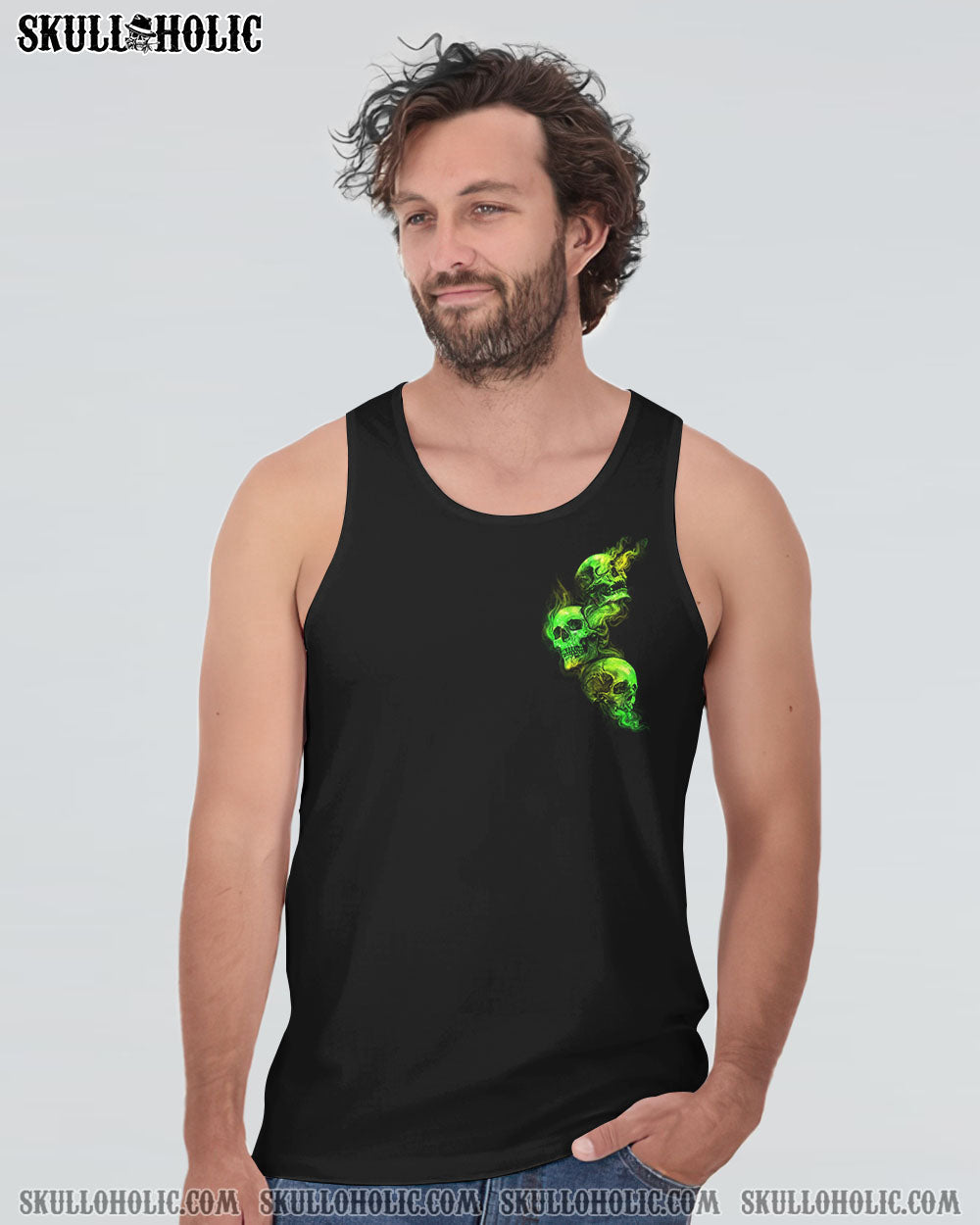 STUCK BETWEEN IDK IDC AND IDGAF SKULL ALL OVER PRINT - YHHN2303231