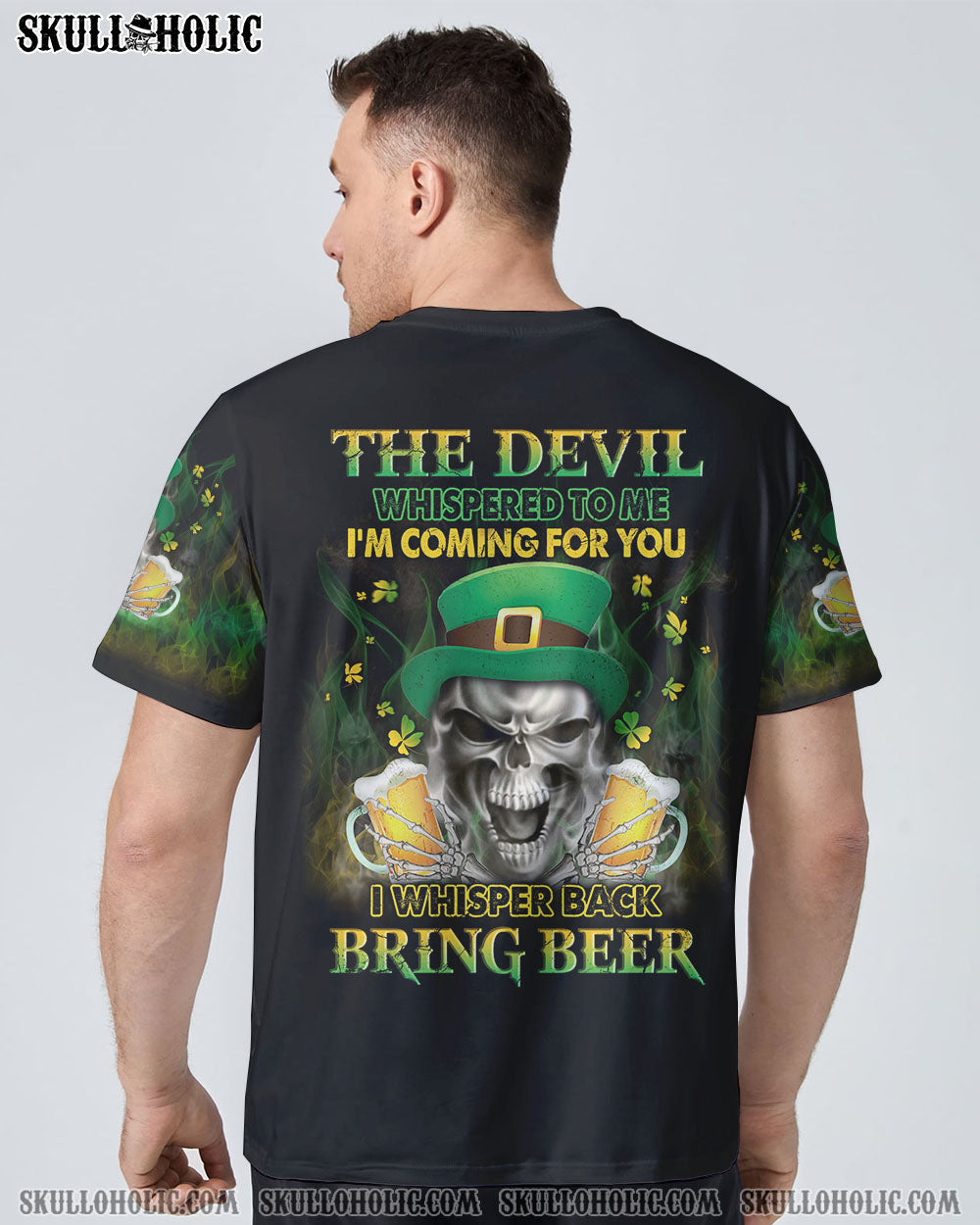 ST. PATRICK'S DAY BEER SKULL ALL OVER PRINT - YHLN3101231