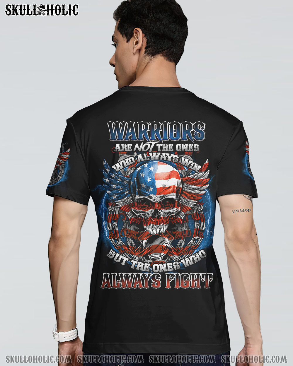 WARRIORS ARE NOT THE ONES SKULL ALL OVER PRINT - TLNO2203231