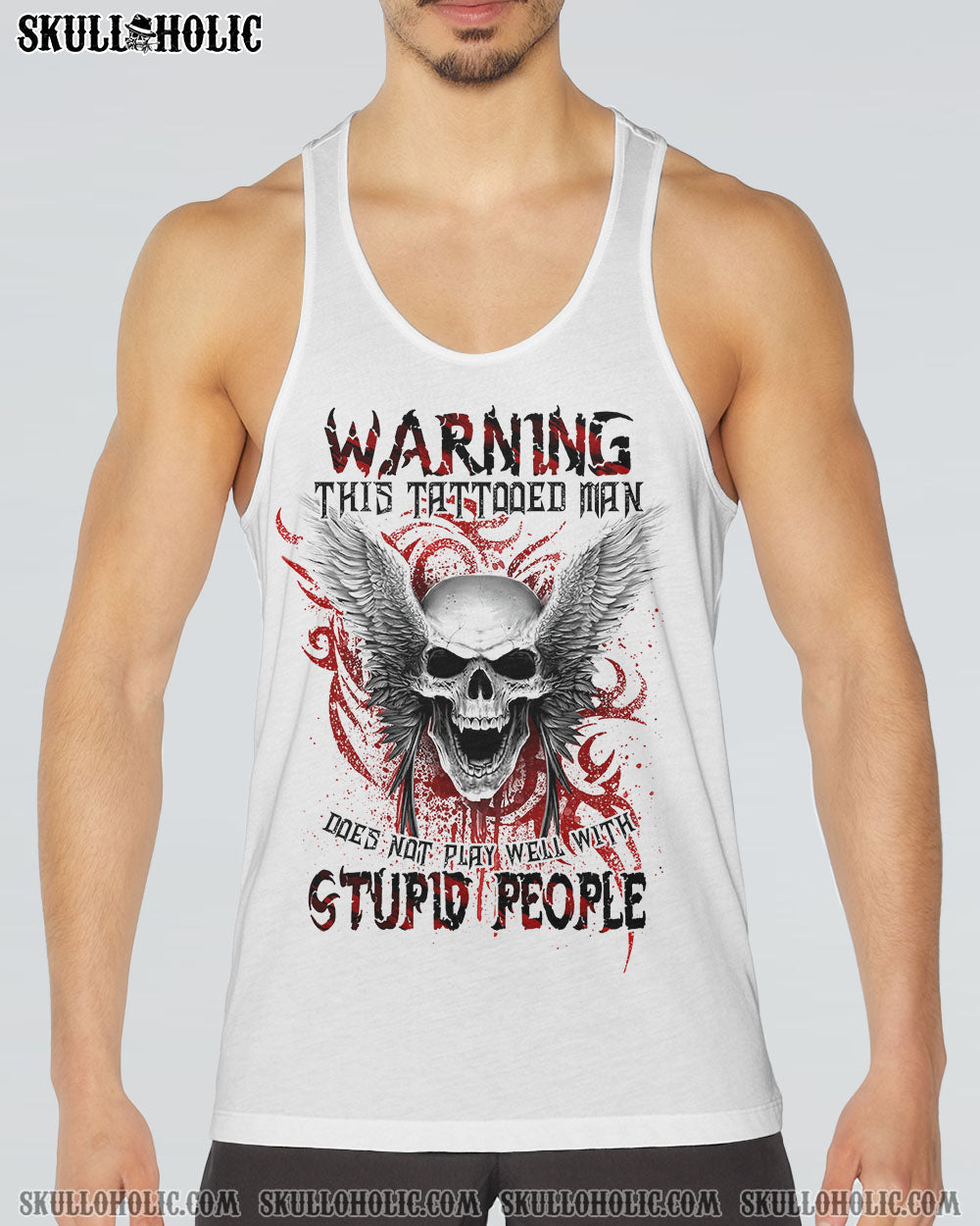 WARNING THIS TATTOOED MAN SKULL ALL OVER PRINT - TLTW2604232