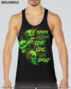 STUCK BETWEEN IDK IDC AND IDGAF SKULL ALL OVER PRINT - YHHN2303231
