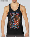 IF THIS FLAG OFFENDS YOU I'LL HELP YOU PACK SKULL ALL OVER PRINT - YHLN1104234