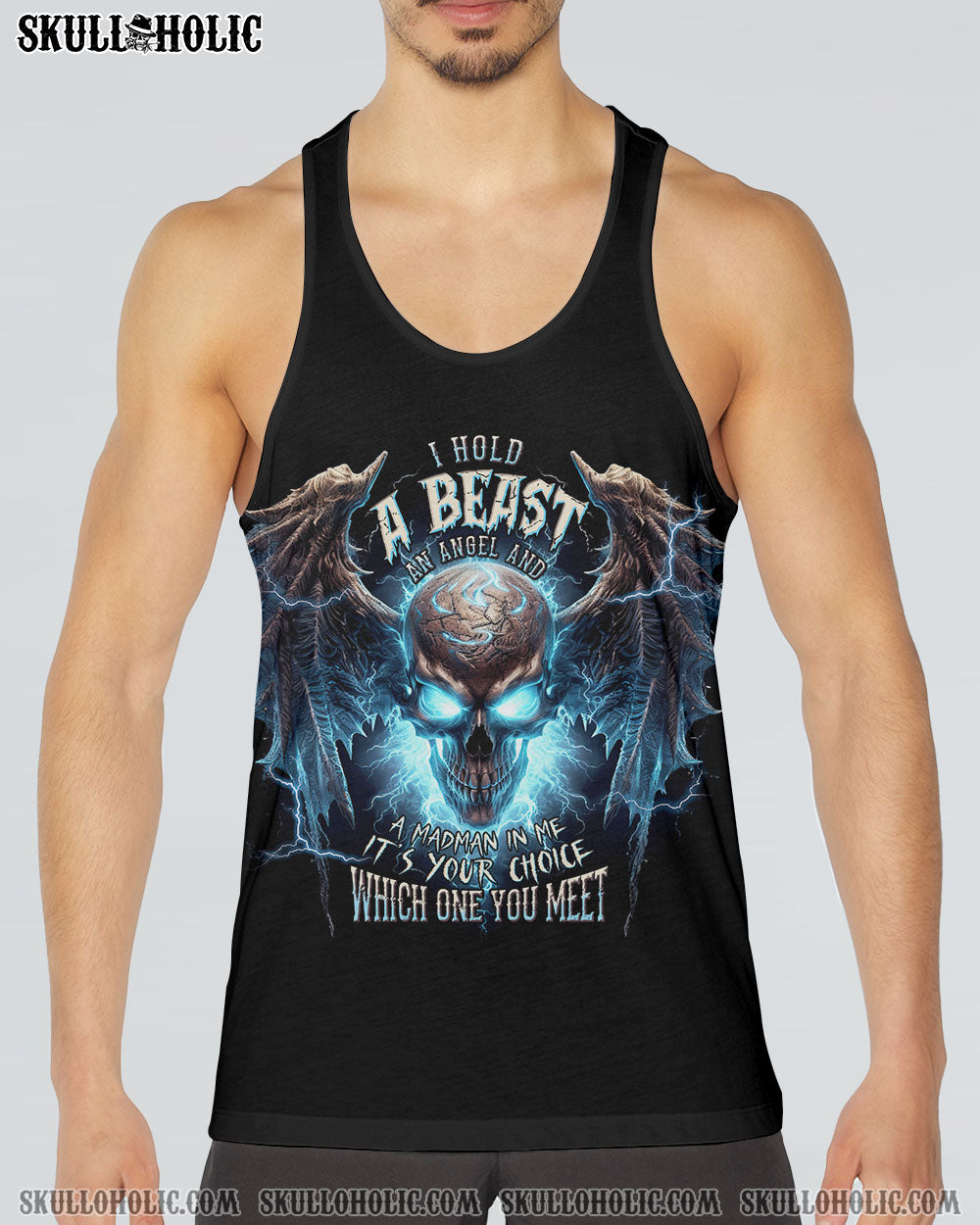 I HOLD A BEAST AN ANGEL SKULL WINGS ALL OVER PRINT - TLNT1605233