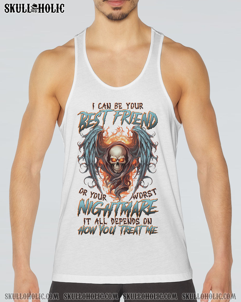 I CAN BE YOUR BEST FRIEND SKULL WINGS ALL OVER PRINT - TLTR1805232