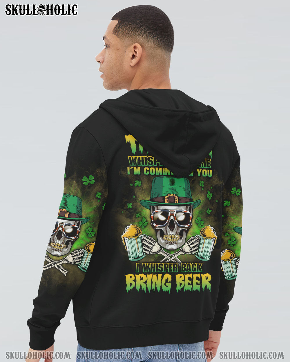 ST. PATRICK'S DAY BEER SKULL ALL OVER PRINT - YHLN1001232