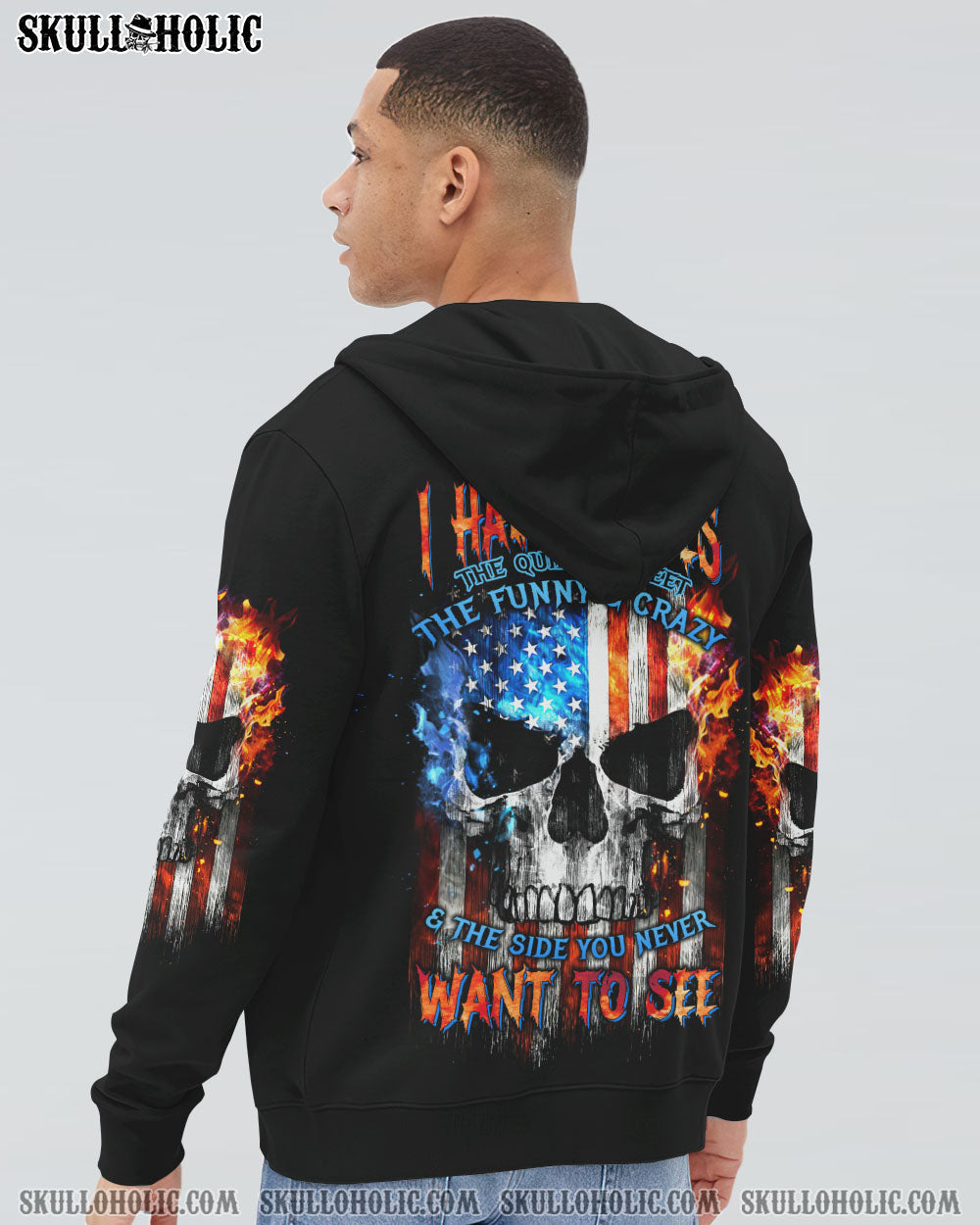 I HAVE THREE SIDES SKULL FLAG ALL OVER PRINT - TLTW1704234