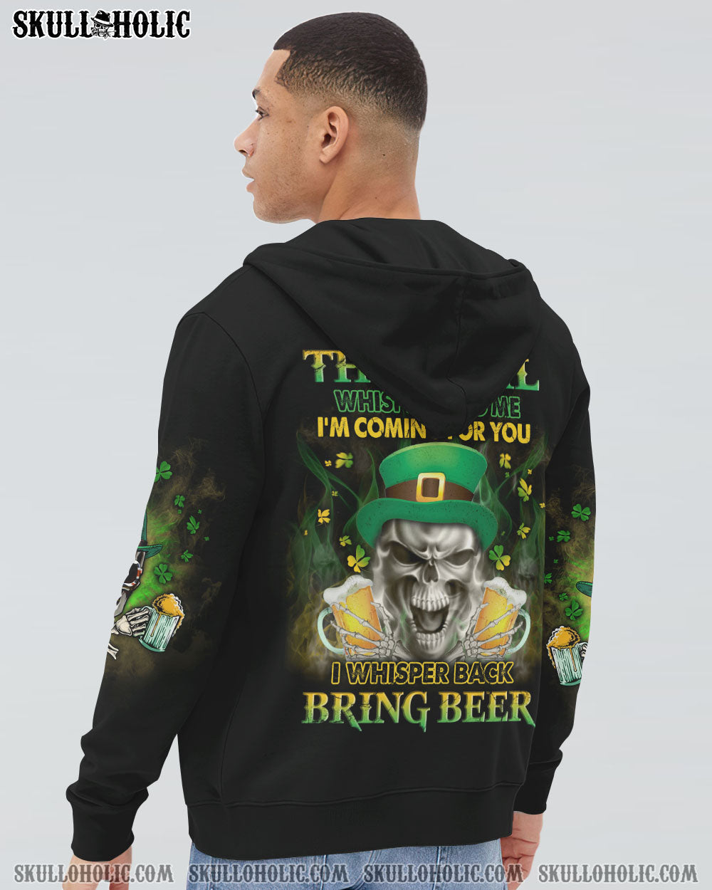 ST. PATRICK'S DAY BEER SKULL ALL OVER PRINT - YHLN3101231