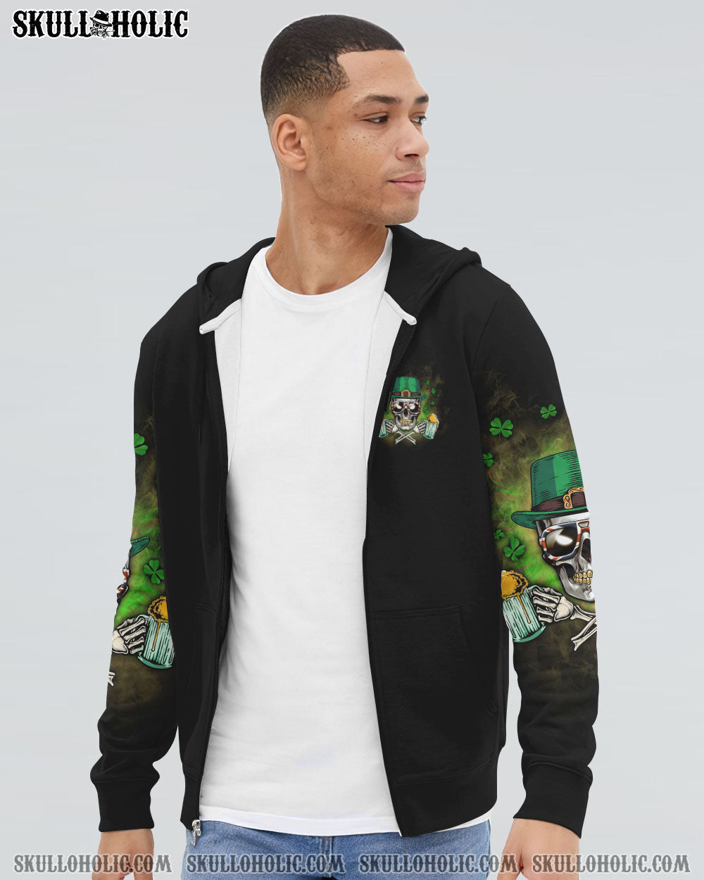 ST. PATRICK'S DAY BEER SKULL ALL OVER PRINT - YHLN1001232