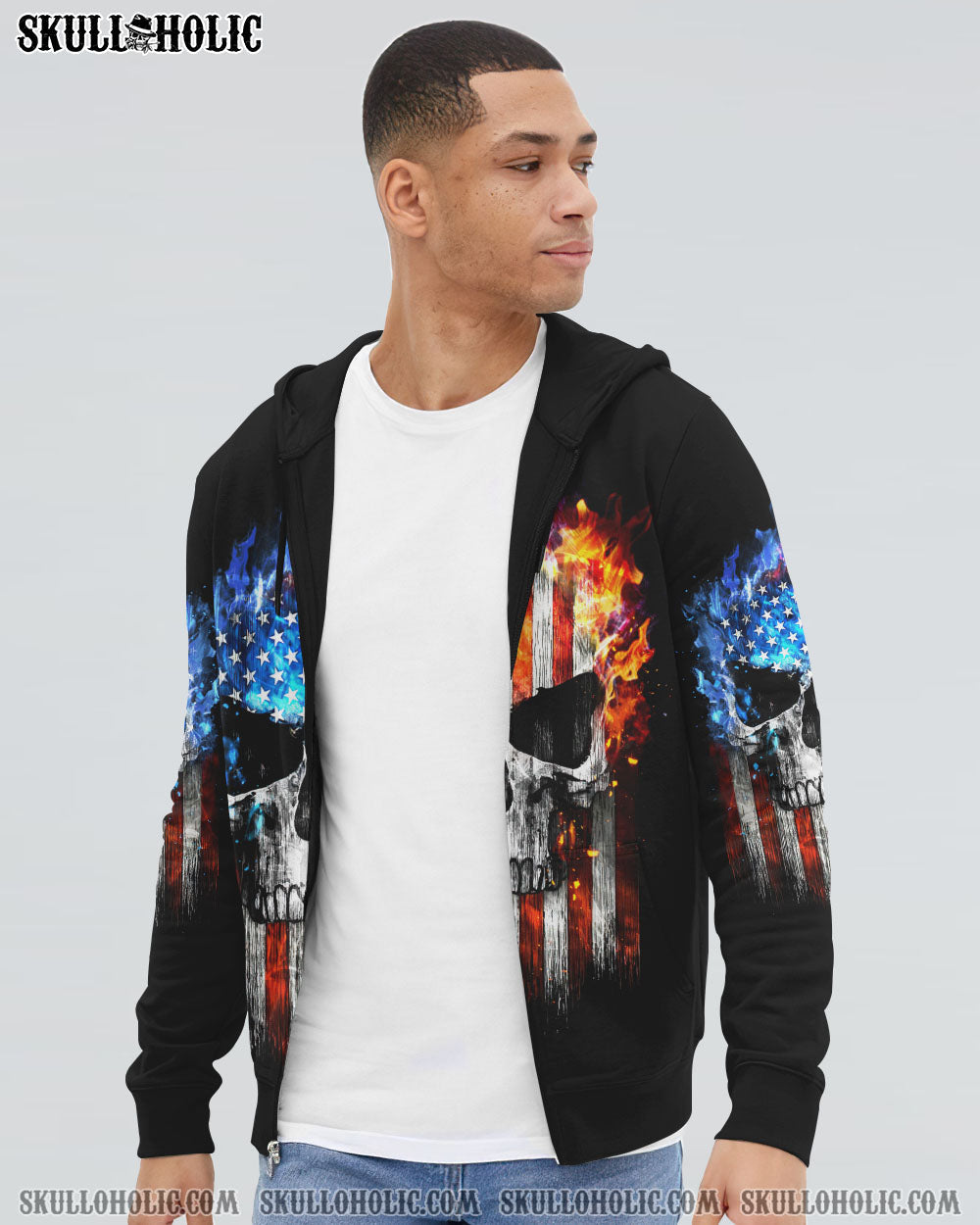 I HAVE THREE SIDES SKULL FLAG ALL OVER PRINT - TLTW1704234