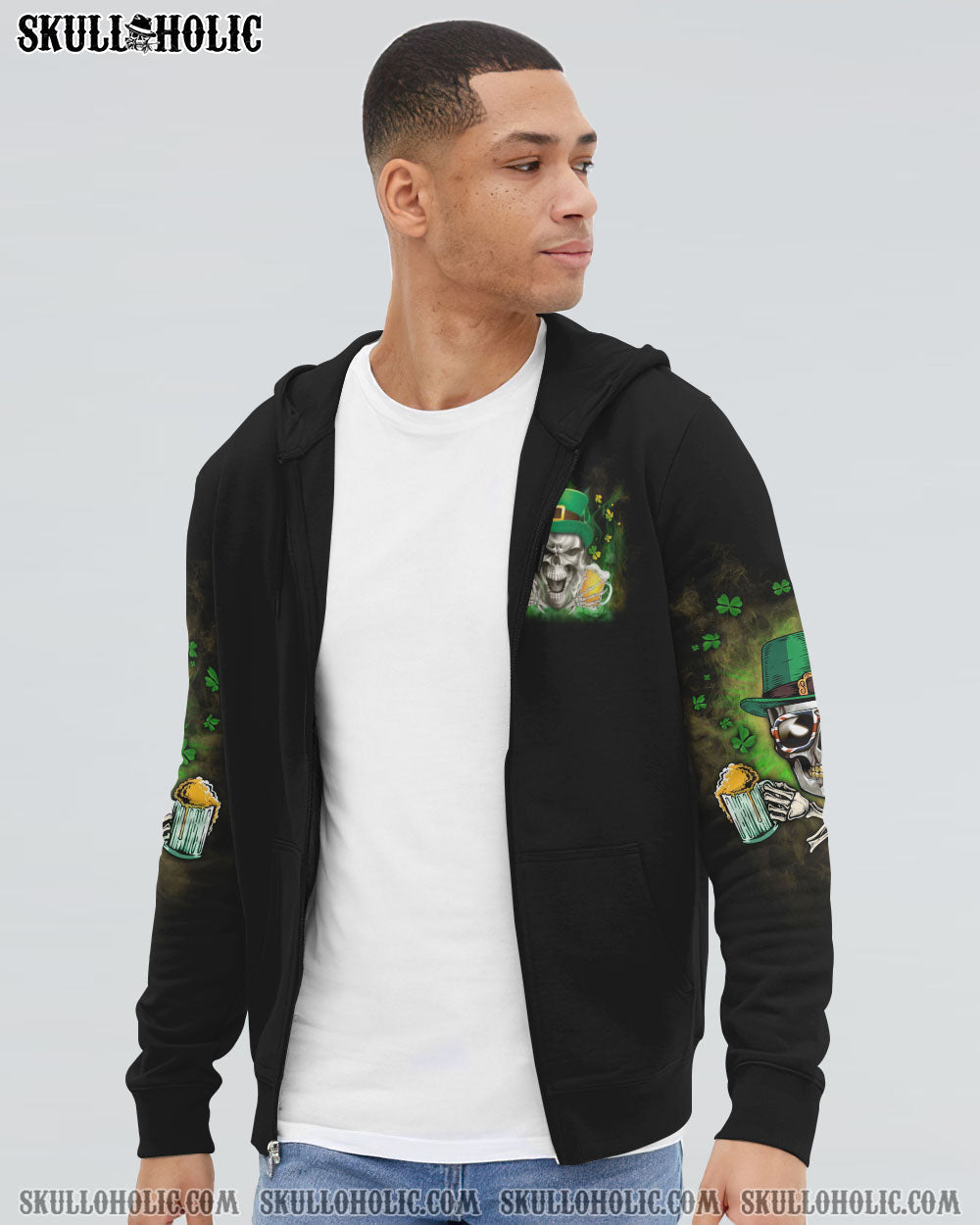 ST. PATRICK'S DAY BEER SKULL ALL OVER PRINT - YHLN3101231