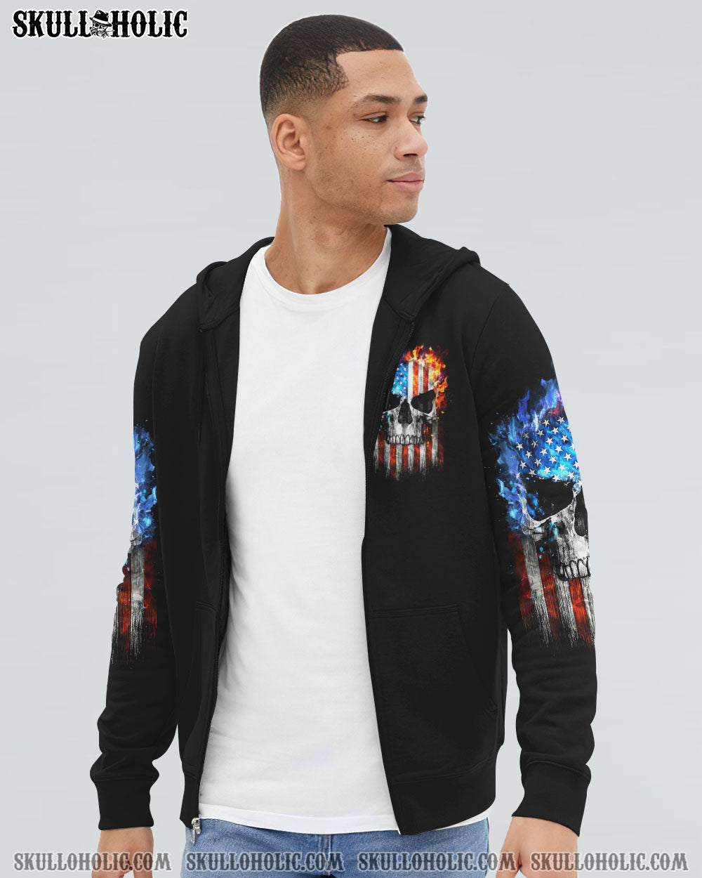 WHEN YOU COME FOR MY G SKULL FLAG ALL OVER PRINT - TLTW1505233