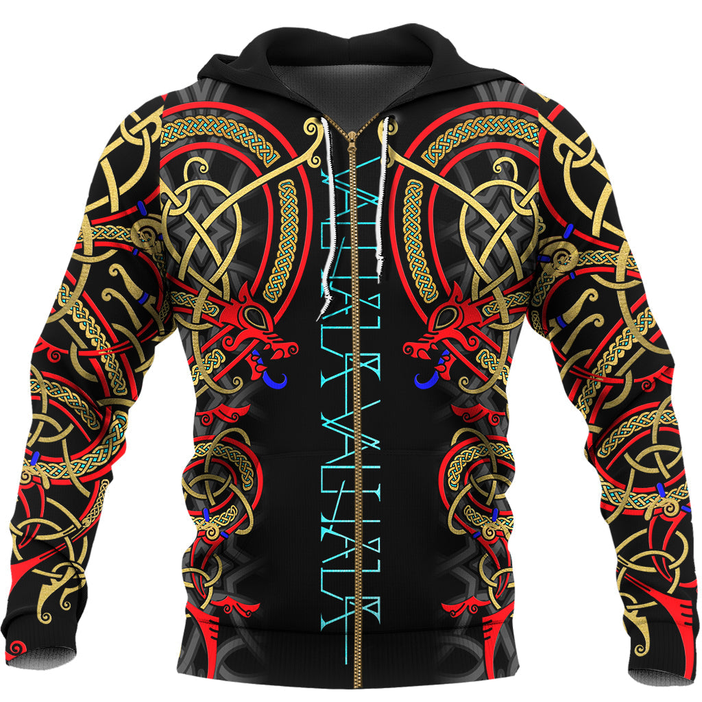 Valhalla Dragon Viking Celtic Pattern