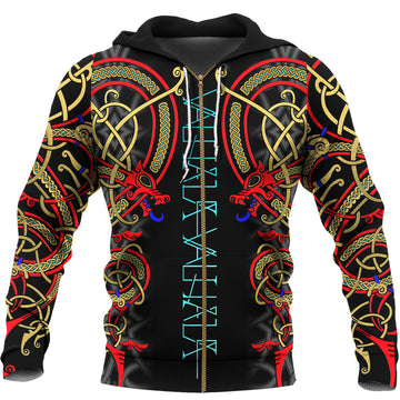 Valhalla Dragon Viking Celtic Pattern