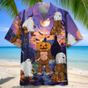 Bigfoot Halloween Night Costume Hawaiian Shirt