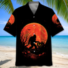 Bigfoot Blood Moon Hawaiian Shirt