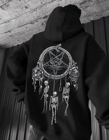 Satan Loose Large Graphic Hoodie
