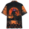 Bigfoot Witch On Broom Hawaiian Shirt