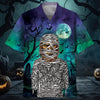 Bigfoot Mummy At Halloween Night Hawaiian Shirt