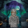 Bigfoot Mummy At Halloween Night Hawaiian Shirt