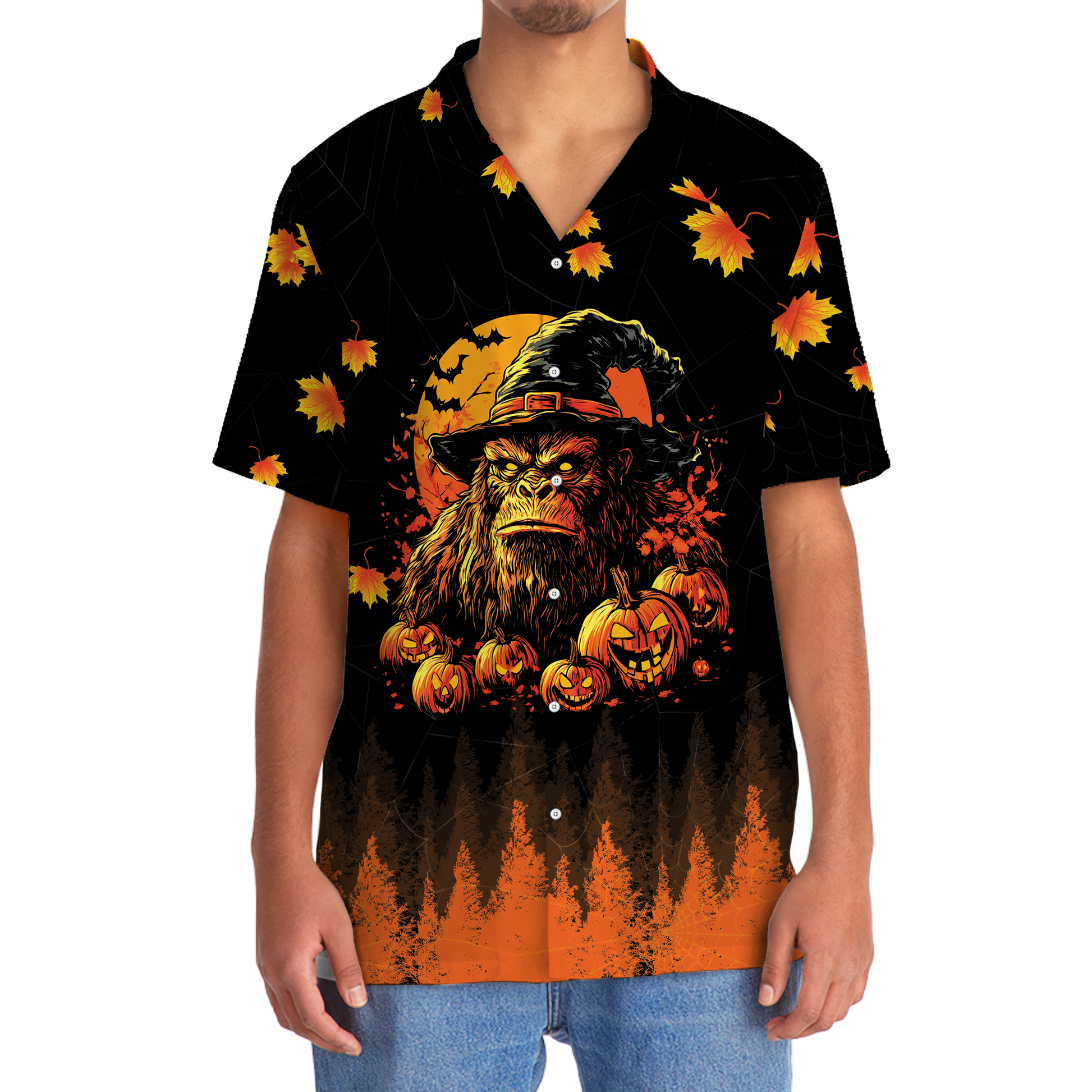 Bigfoot This Is My Human Costume Hawaiian Shirt