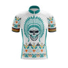 Skull Native Men's Cycling Jersey Set, Road Bike Cycling Kit for Men, Biking Outfit, Bicycle Suit, Team Racing Uniform