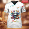 BigCrowns | Vibrant Bakery Delights Personalized Baker Shirt