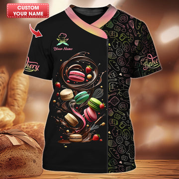 BigCrowns | Macaron Colorful Personalized Baker Shirt