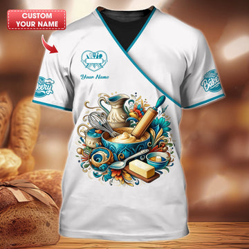 BigCrowns | Whisking Up Delight Personalized Baker Shirt