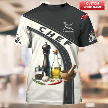 BigCrowns | Spice Up Your Culinary Skills Personalized Chef Shirt