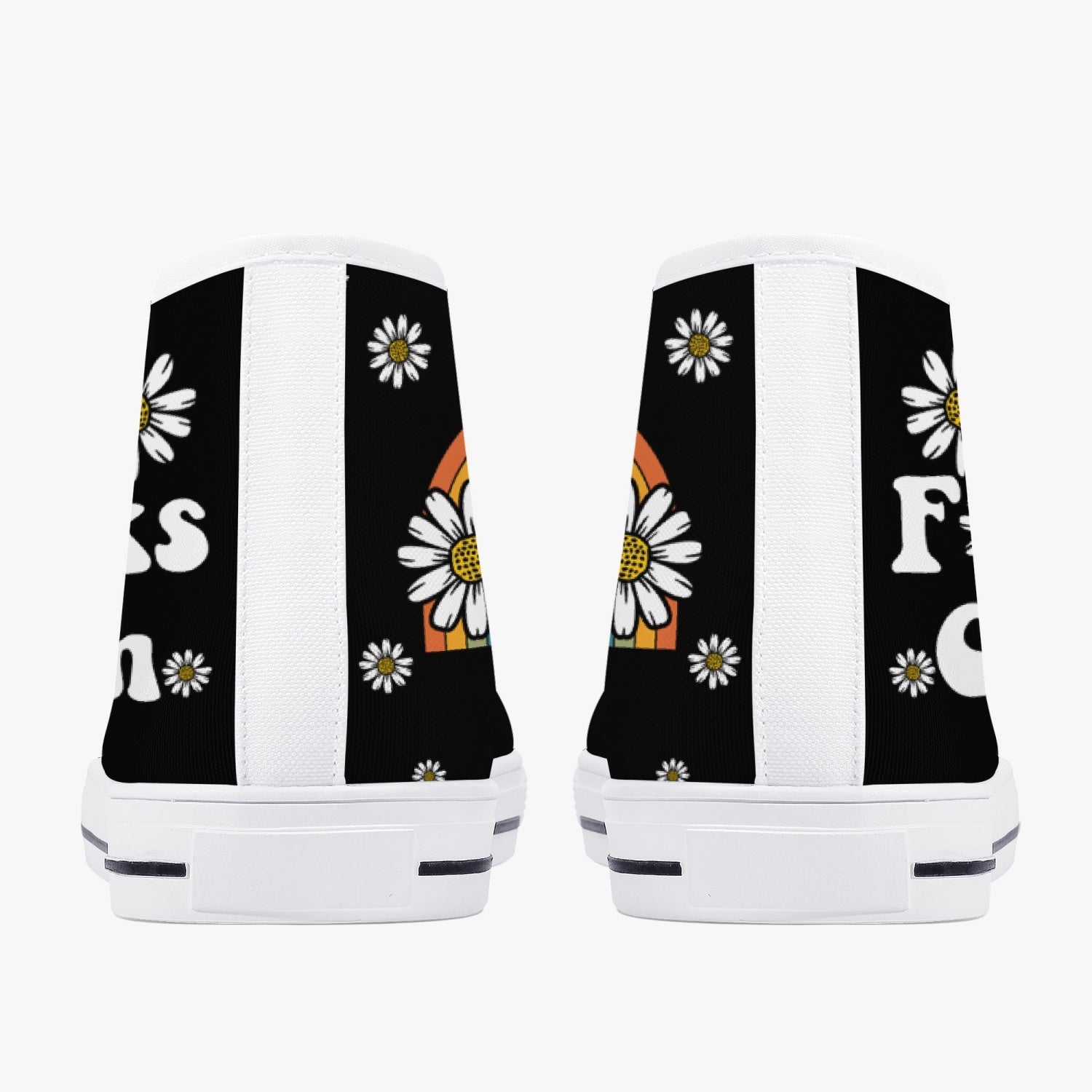 ZERO F GIVEN DAISY RAINBOW HIGH TOP CANVAS SHOES - TY0410221