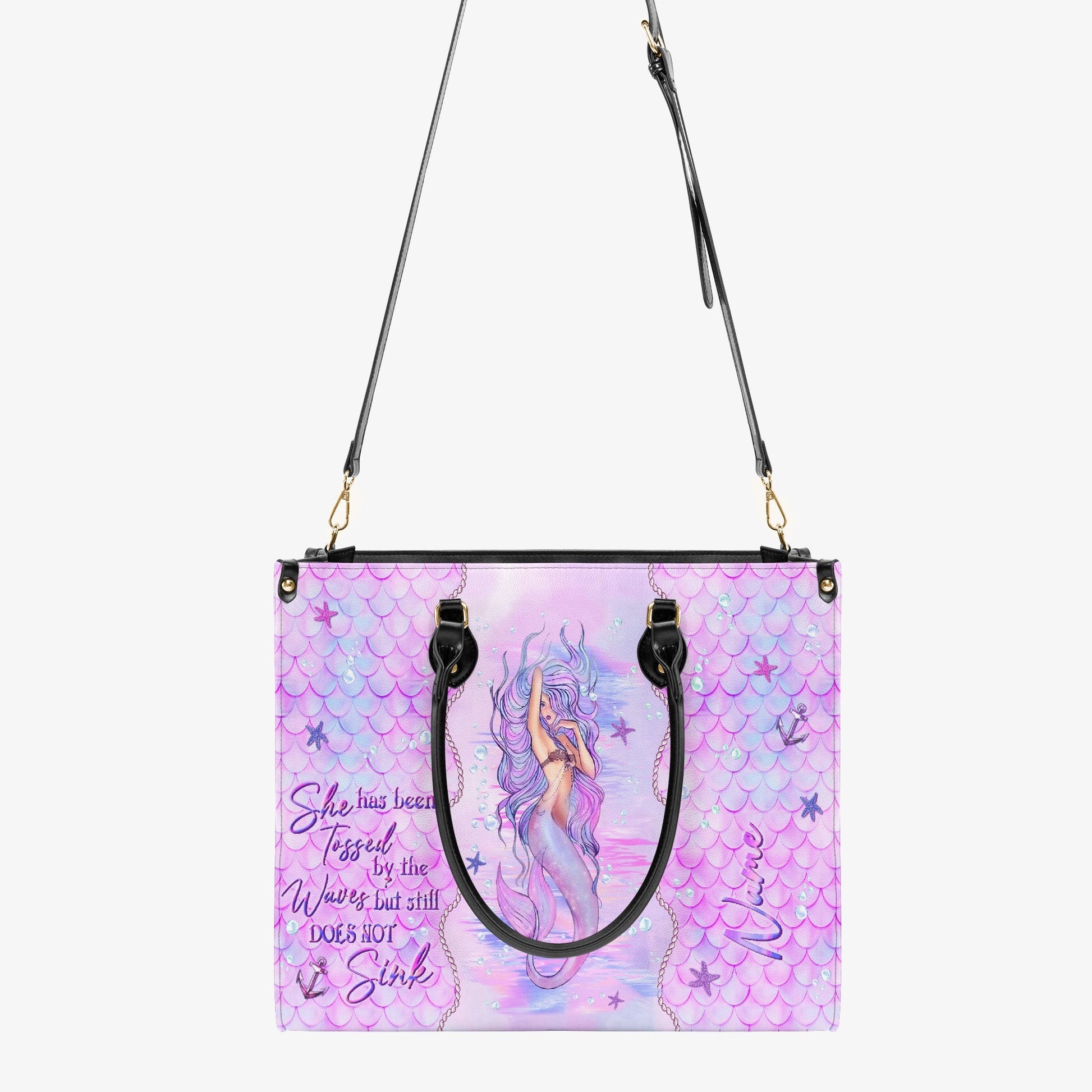 Bigcrowns SHE HAS BEEN TOSSED BY THE WAVES MERMAID LEATHER HANDBAG N2803241