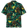 Bigfoot Military Banana Hawaiian Shirt