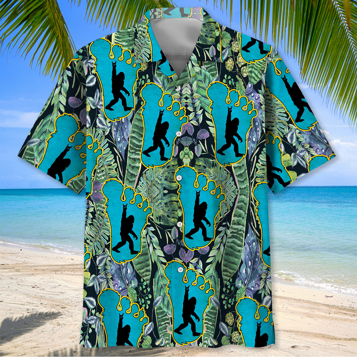 Awesome Bigfoot Hawaiian Shirt