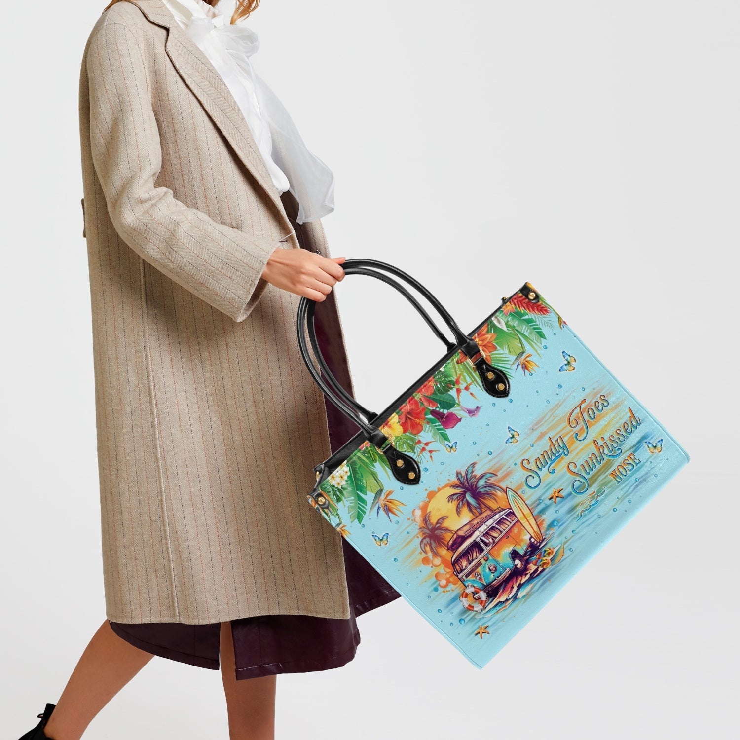 Bigcrowns SANDY TOES SUNKISSED NOSE LEATHER HANDBAG YHKD2603243