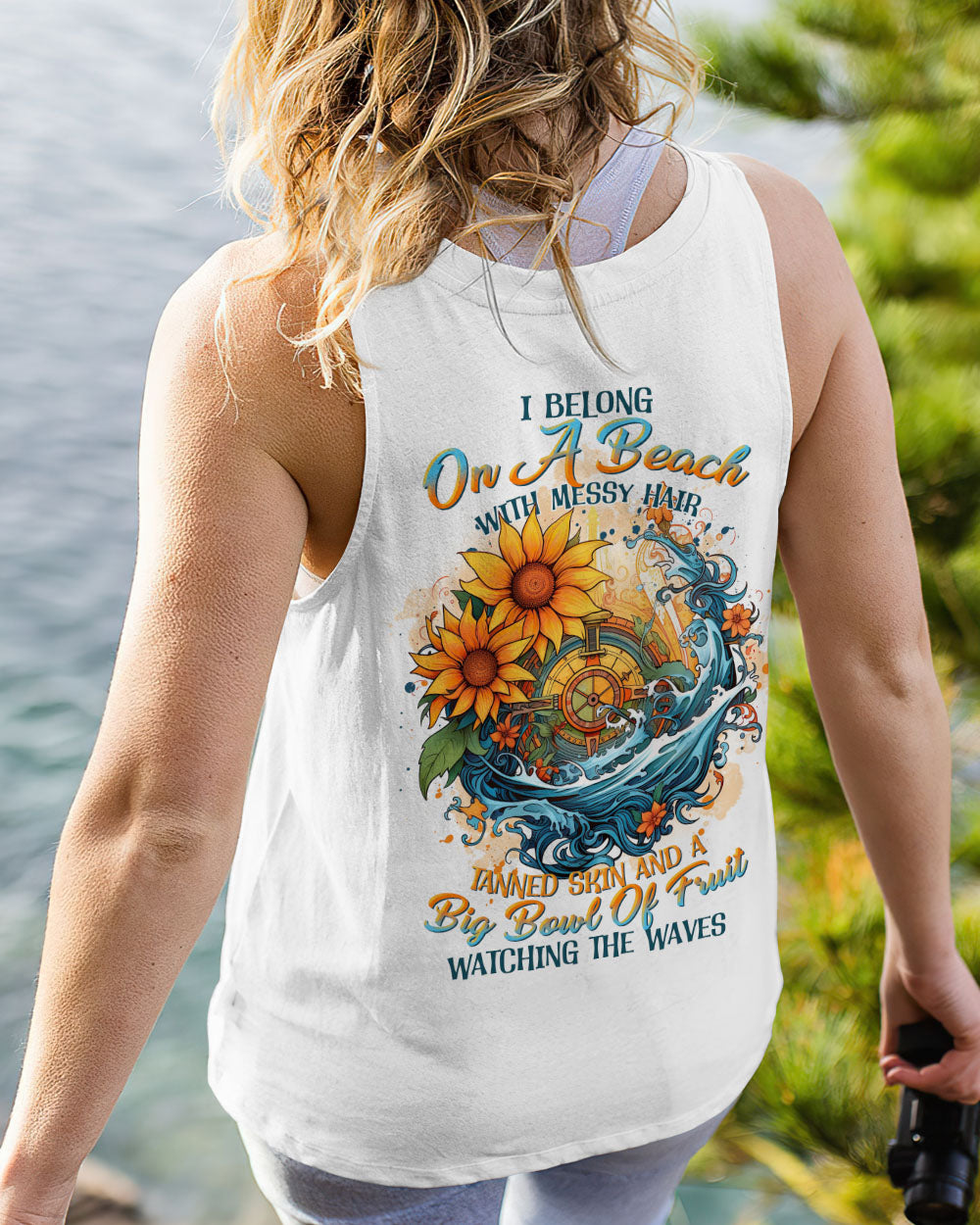 I BELONG ON A BEACH COMPASS ALL OVER PRINT - TLTR0706233