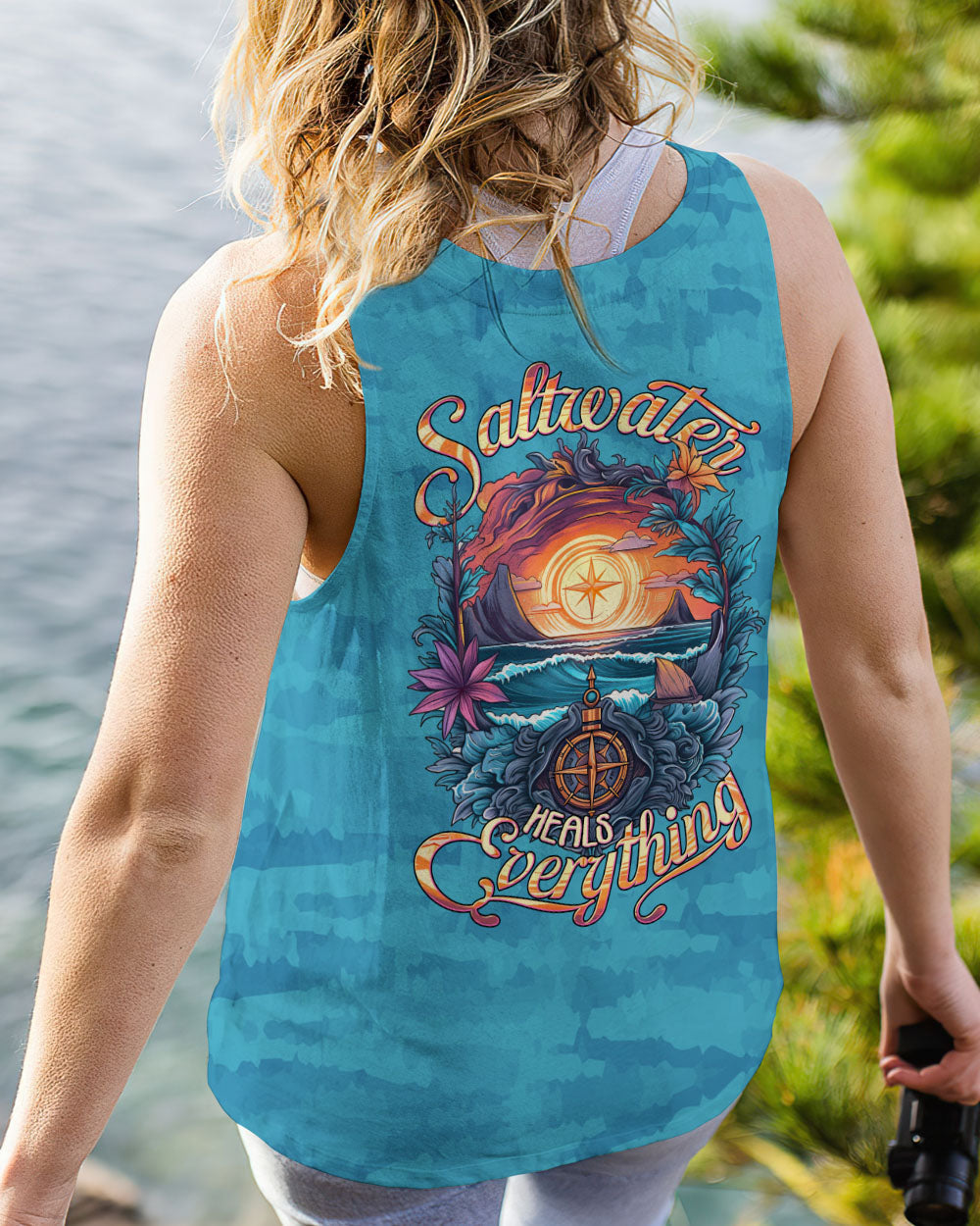 SALTWATER HEALS EVERYTHING COMPASS ALL OVER PRINT - TLTW1906233