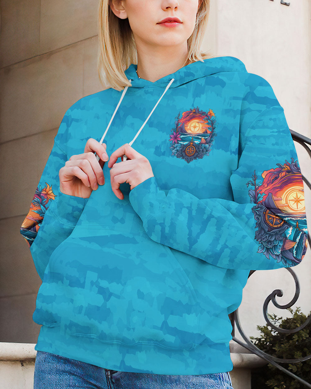 SALTWATER HEALS EVERYTHING COMPASS ALL OVER PRINT - TLTW1906233