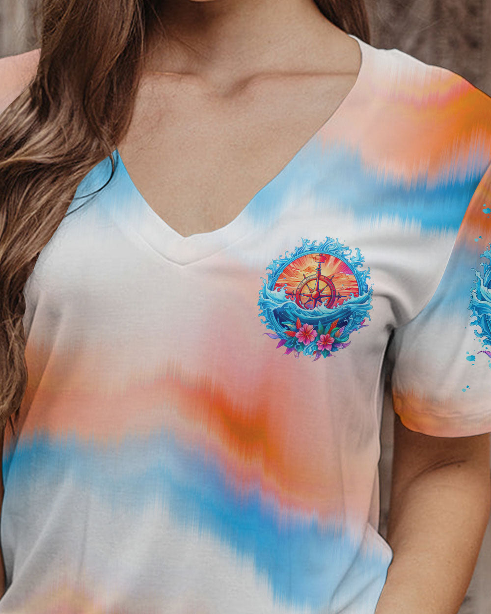 SMELL THE SEA AND FEEL THE SKY COMPASS ALL OVER PRINT - TLTW3105233