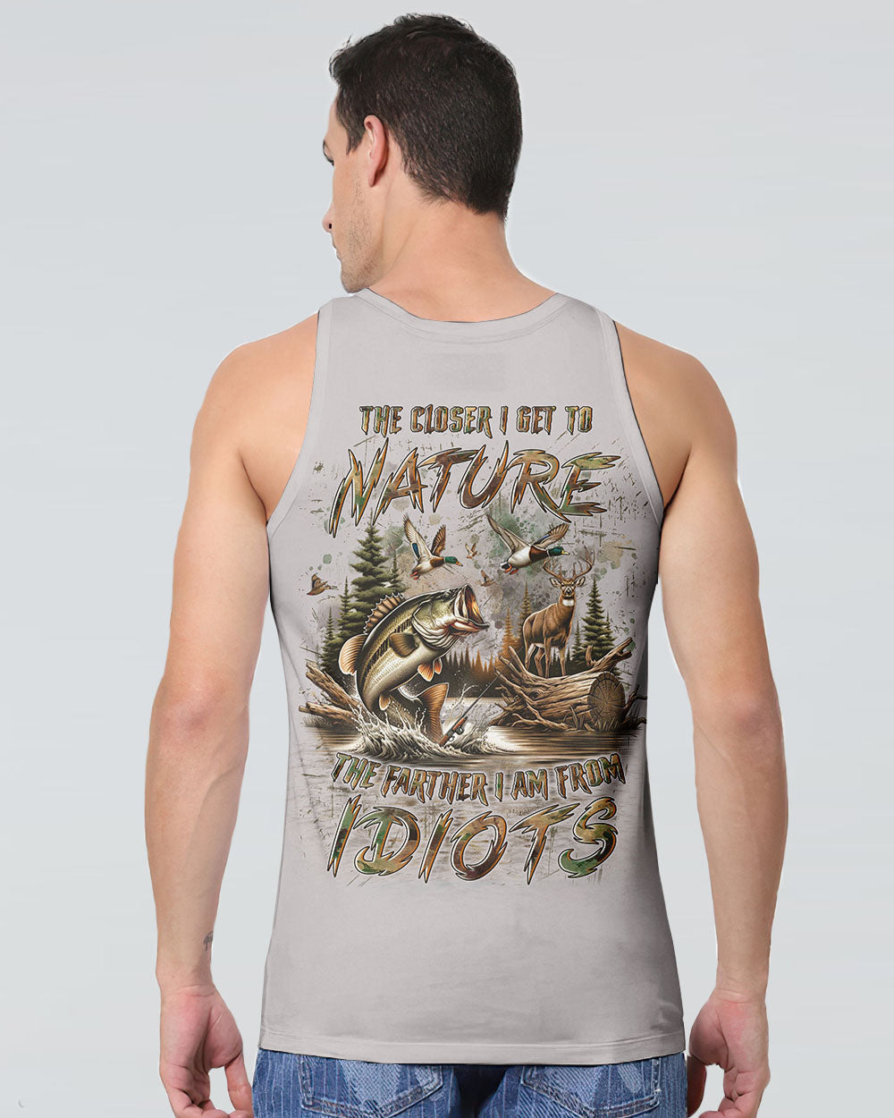 THE CLOSER I GET TO NATURE HUNTING FISHING ALL OVER PRINT - YHLN2511242